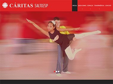 desenvolvimento site Caritas Salto/SP