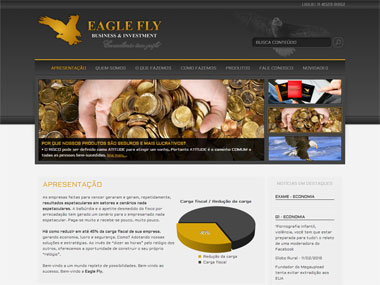 desenvolvimento site Eagle Fly
