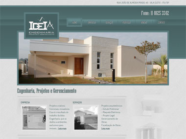 desenvolvimento site Ideia Engenharia