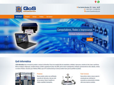 desenvolvimento site QOS Informática