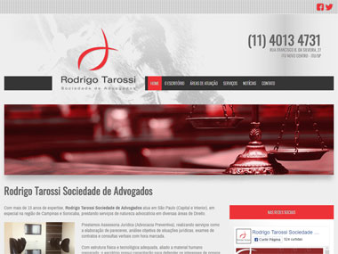 desenvolvimento site Rodrigo Tarossi Advogados