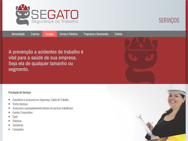 desenvolvimento site Segato Segurança